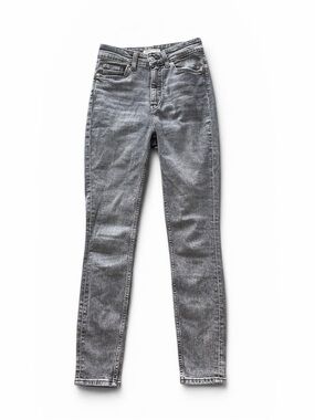 H&M Gray High-Rise Skinny Jeans